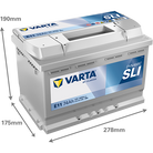 VARTA Dynamic SLI 574012068 käivitusaku 74 Ah 680 A L-