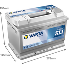VARTA Dynamic SLI 574013068 käivitusaku 74 Ah 680 A L+
