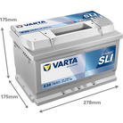 VARTA Dynamic SLI 574402075 käivitusaku 74 Ah 750 A L-