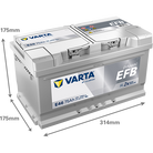 VARTA Dynamic EFB 575500073 käivitusaku 75 Ah 730 A L-