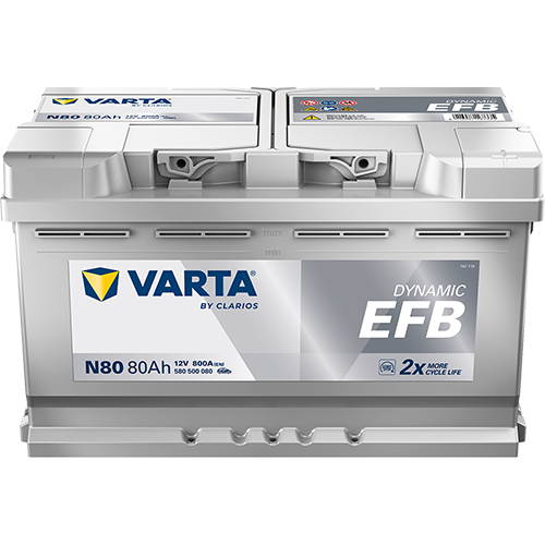 VARTA Dynamic EFB 580500080 käivitusaku 80 Ah 800 A L-