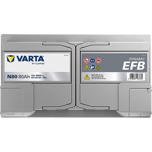 VARTA Dynamic EFB 580500080 käivitusaku 80 Ah 800 A L-