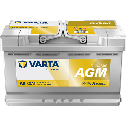 VARTA Dynamic AGM 580901080 käivitusaku 80 Ah 800 A L-