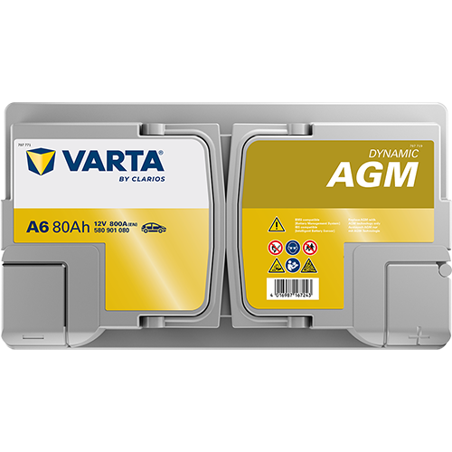 VARTA Dynamic AGM 580901080 käivitusaku 80 Ah 800 A L-