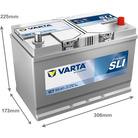 VARTA Dynamic SLI 595404083 käivitusaku 95 Ah 830 A L-