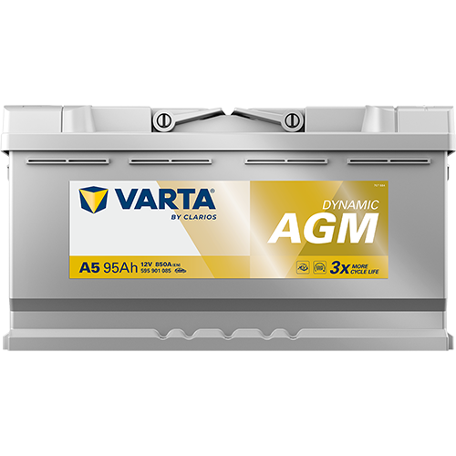 VARTA Dynamic AGM 595901085 käivitusaku 95 Ah 850 A L-