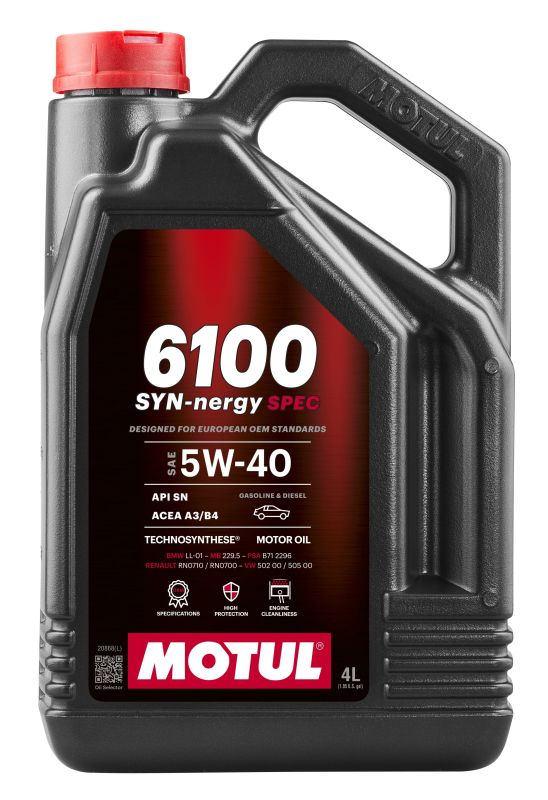 Motul 6100 SYN-Nergy Spec 5W-40 mootoriõli