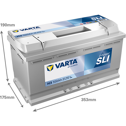 VARTA Dynamic SLI 600402083 käivitusaku 100 Ah 830 A L-