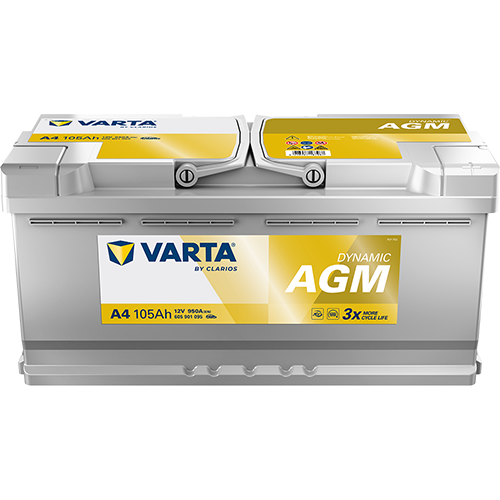 VARTA Dynamic AGM 605901095 käivitusaku 105 Ah 950 A L-