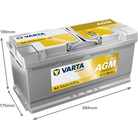 VARTA Dynamic AGM 605901095 käivitusaku 105 Ah 950 A L-