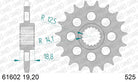 AFAM Eesmine hammasratas 61602-19, 19z, samm 525, teras