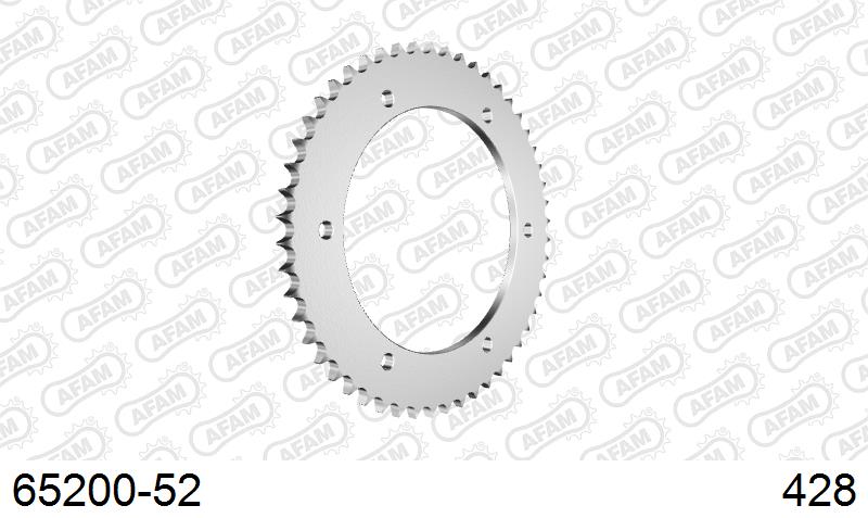 AFAM Tagumine hammasratas 65200-52, 52z, samm 428, teras