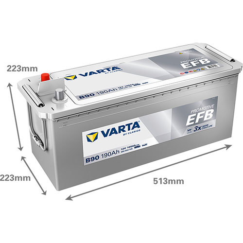 VARTA Promotive EFB 690500105 käivitusaku 190 Ah 1050 A L+