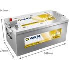 VARTA Promotive AGM 710901120 käivitusaku 210 Ah 1200 A