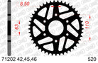 AFAM Tagumine hammasratas 71202-45, 45z, samm 520, teras