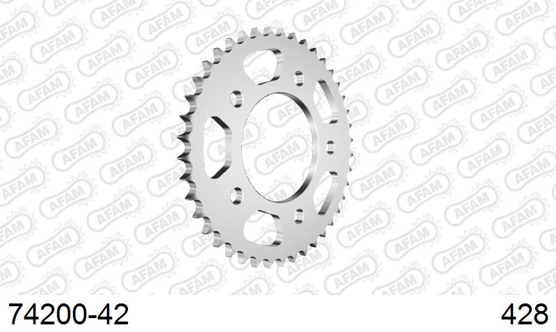 AFAM Tagumine hammasratas 74200-42, 42z, samm 428, teras