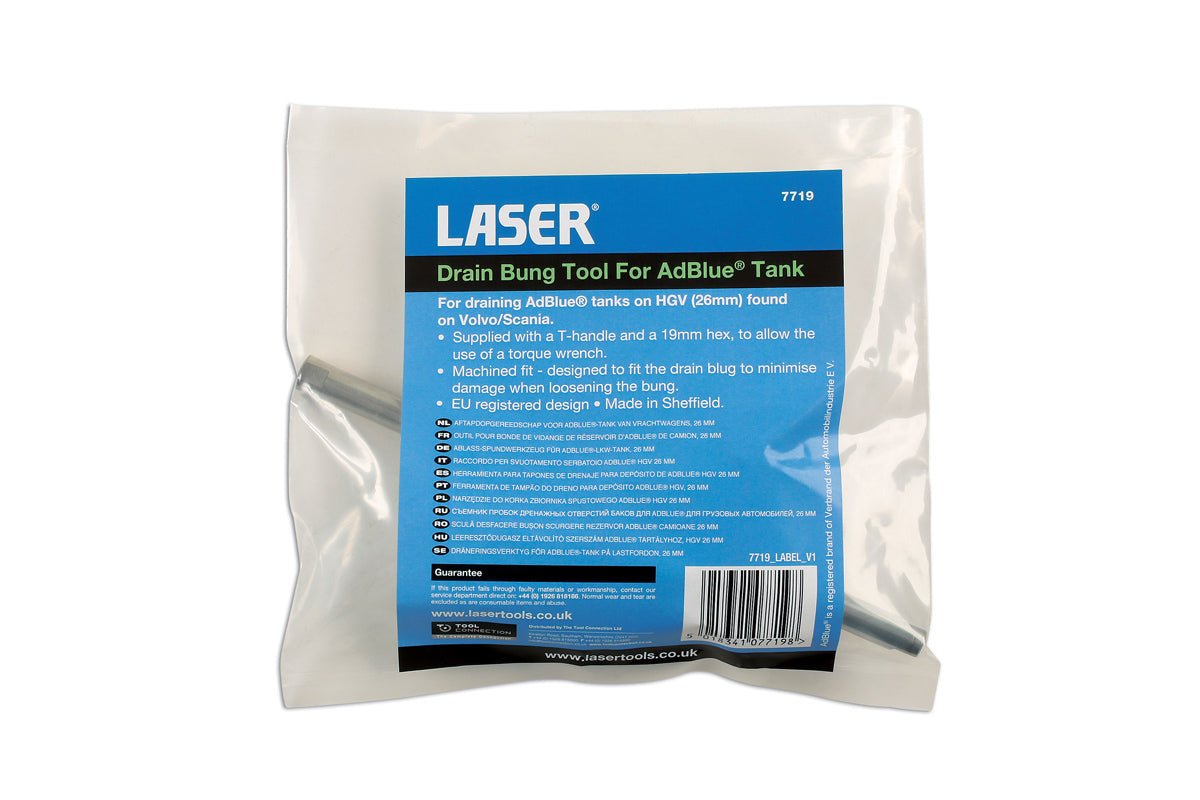 Tühjenduskorgi tööriist AdBlue® paagile, veok 26mm
