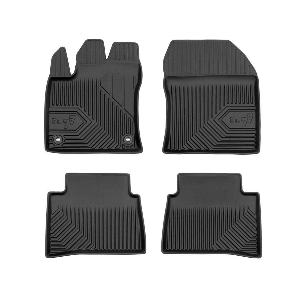 Frogum No.77 Toyota Prius IV 2015-2023 liftback põrandamatid (stopperite vahe juhi matil 37cm)