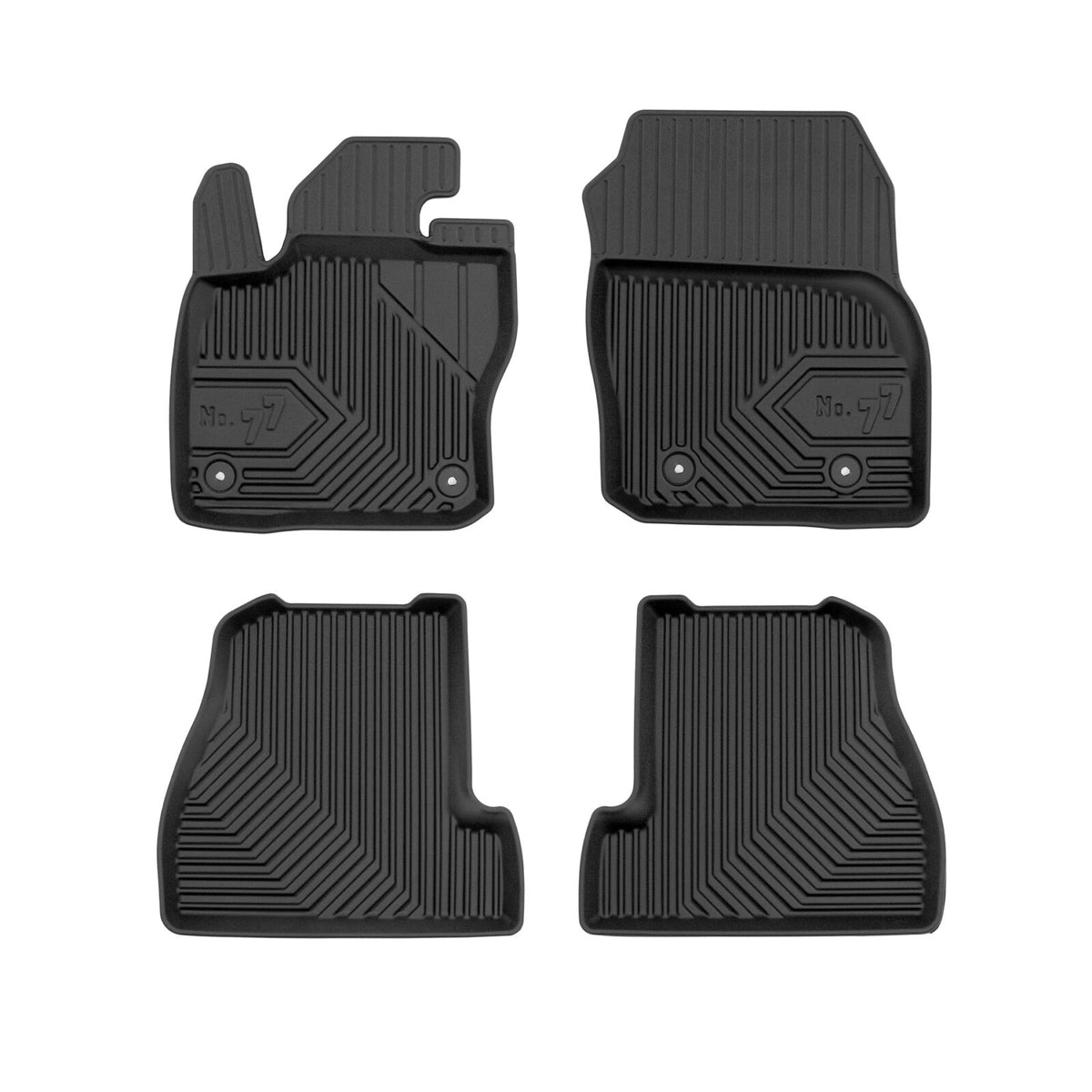Frogum No.77 Ford Focus III 2010-2019 põrandamatid (stopperite vahe juhi matil 34cm, kõrvalistuja matil 24.6cm)