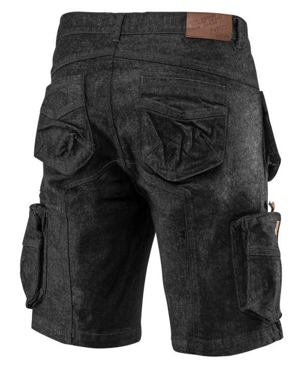 NEO Tools Lühikesed tööpüksid DENIM, mustad