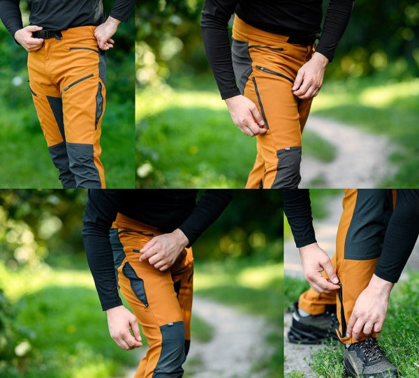 NEO Tools Tööpüksid OUTDOOR, 4 WAY STRETCH, sinepikollane-hallid