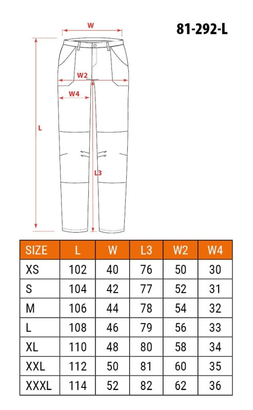 NEO Tools Tööpüksid OUTDOOR, 4 WAY STRETCH, sinepikollane-hallid