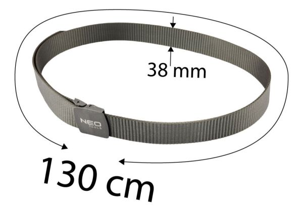 NEO Tools Pükstevöö, metallivaba, hall, pikkus 130 cm