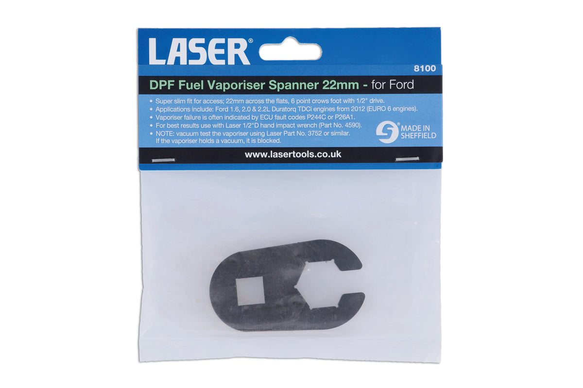 Laser Tools DPF kütuseaurusti võti 22mm - Ford