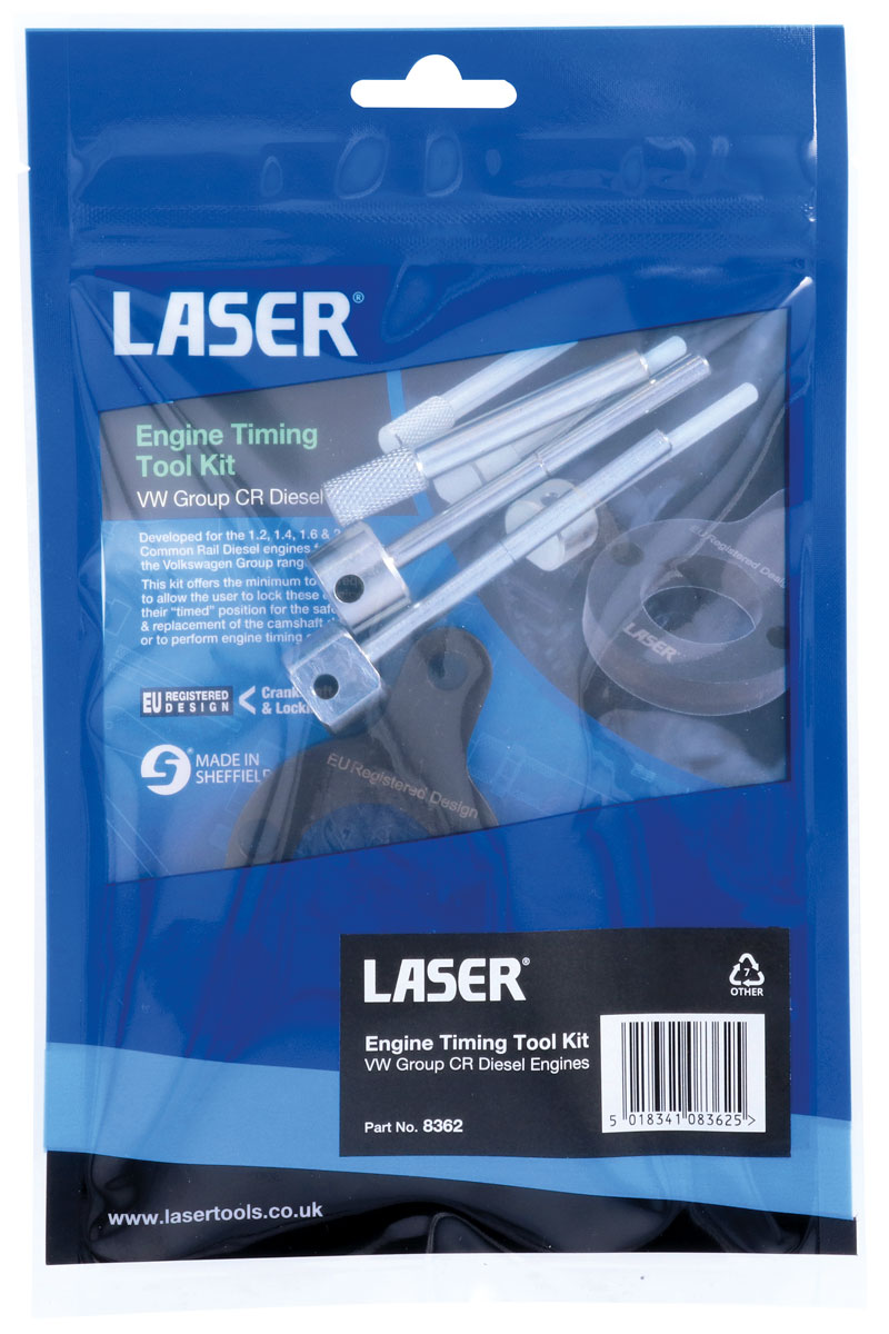 Laser Tools Mootori ajastustööriistade komplekt - VW Group CR diiselmootorid
