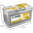 VARTA Professional AGM 840080080 käivitus- ja tarbeaku 80 Ah 800 A L-