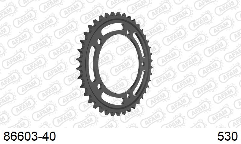 AFAM Tagumine hammasratas 86603-40, 40z, samm 530, teras