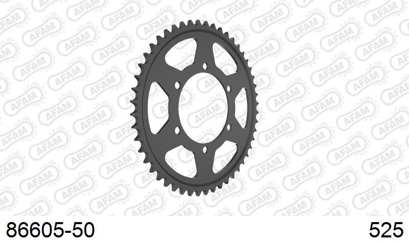 AFAM Tagumine hammasratas 86605-50, 50z, samm 525, teras