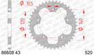 AFAM Tagumine hammasratas 86608-43, 43z, samm 520, teras