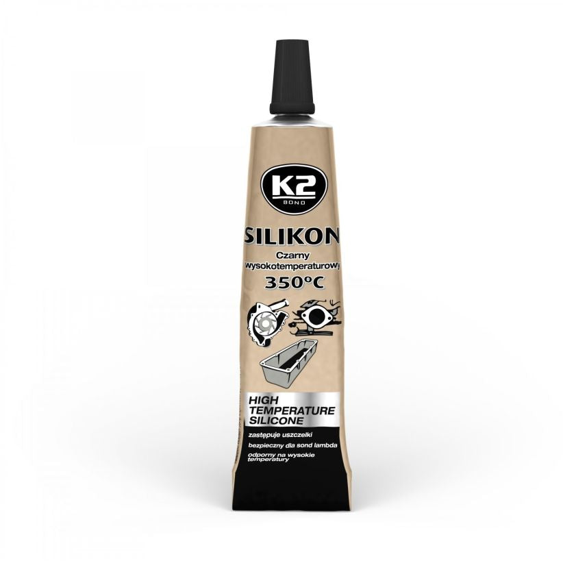 K2 Kõrgtemperatuurne vedelsilikoon, must, +350 °C