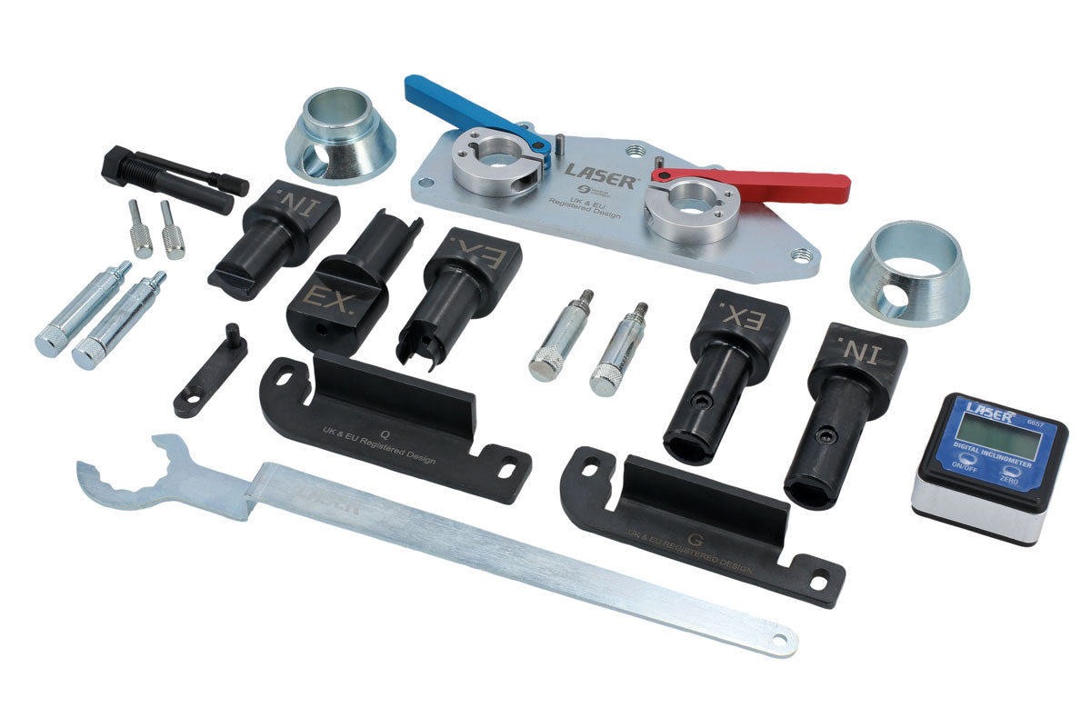 Laser Tools Mootori ajastuskomplekt - VW Group 1.0, 1.2, 1.4, 1.5 TSi bensiin