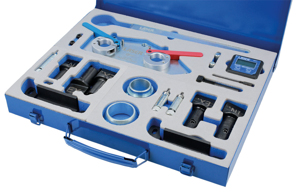 Laser Tools Mootori ajastuskomplekt - VW Group 1.0, 1.2, 1.4, 1.5 TSi bensiin