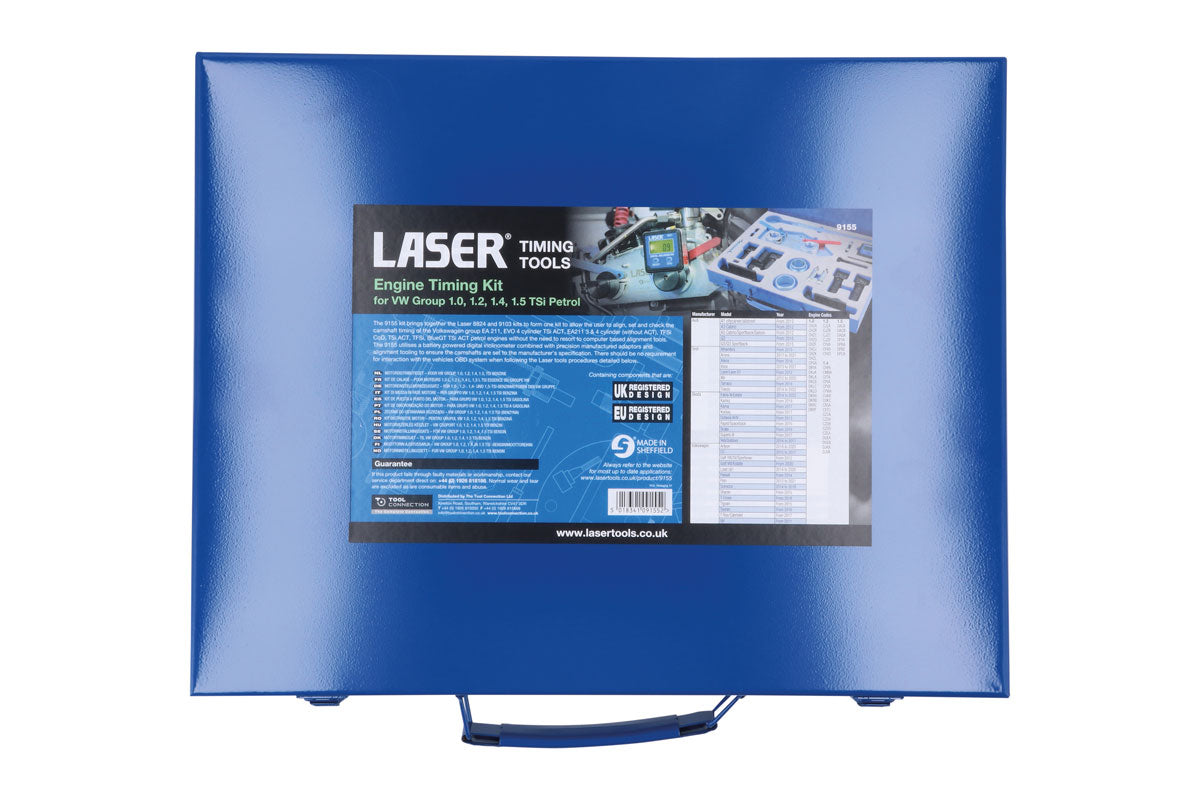 Laser Tools Mootori ajastuskomplekt - VW Group 1.0, 1.2, 1.4, 1.5 TSi bensiin