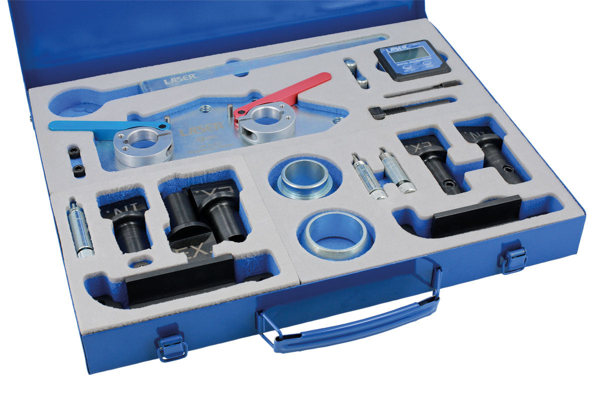 Laser Tools Mootori ajastuskomplekt - VW Group 1.0, 1.2, 1.4, 1.5 TSi bensiin