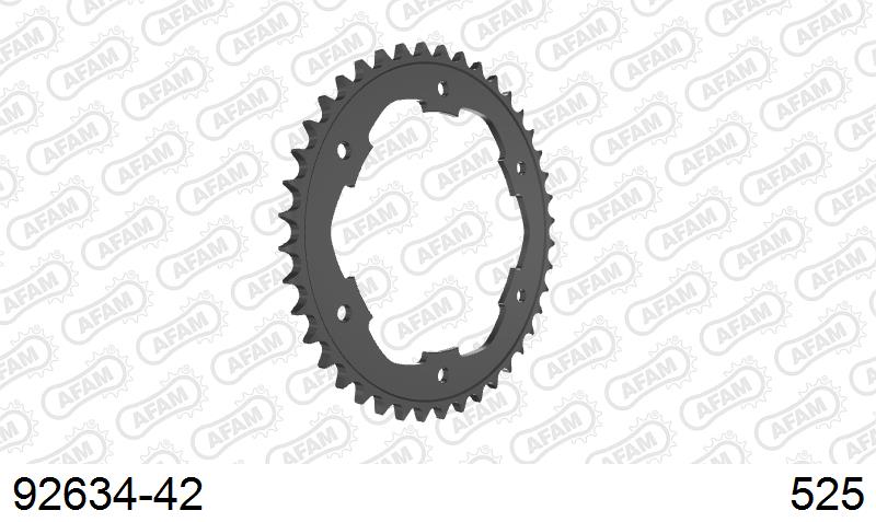AFAM Tagumine hammasratas 92634-42, 42z, samm 525, teras