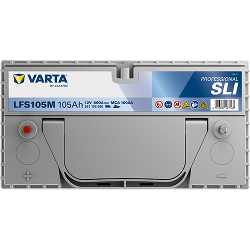 VARTA Professional SLI 931105080 käivitus- ja tarbeaku 105 Ah 800 A