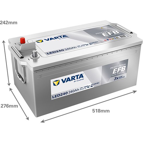VARTA Professional EFB 932240120 käivitus- ja tarbeaku 240 Ah 1200 A L-