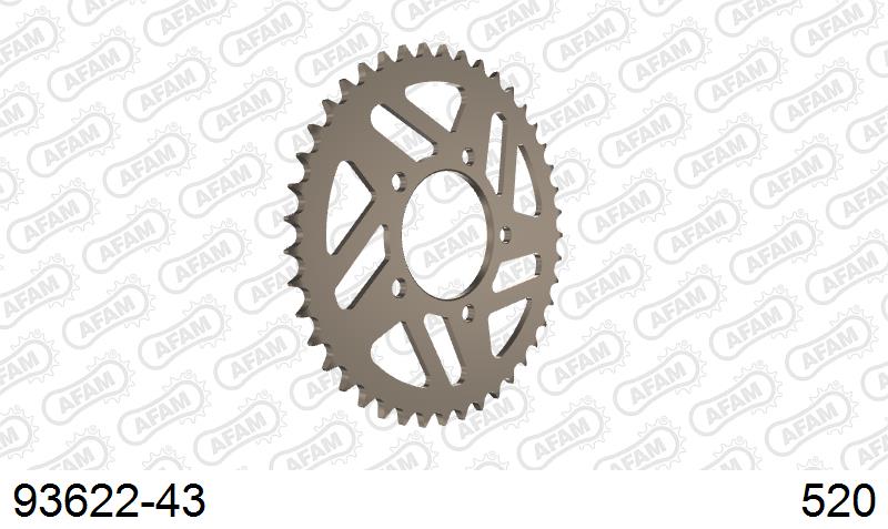 AFAM Tagumine hammasratas 93622-43, 43z, samm 520