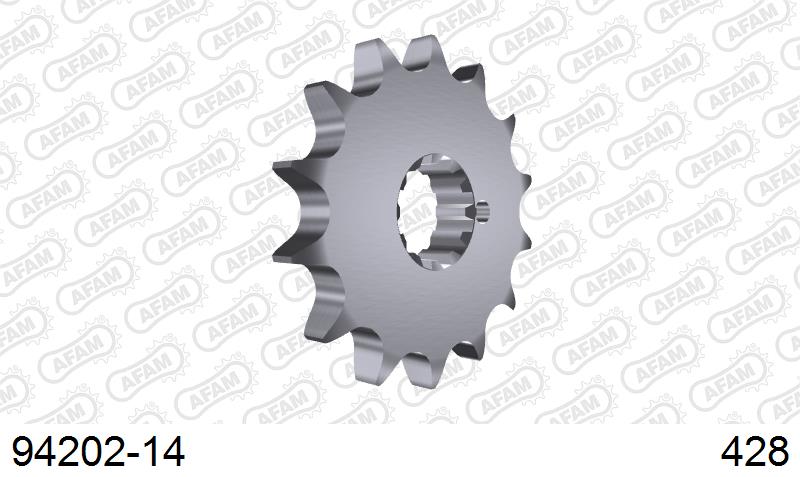 AFAM Eesmine hammasratas 94202-14, 14z, samm 428, teras