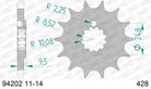 AFAM Eesmine hammasratas 94202-14, 14z, samm 428, teras