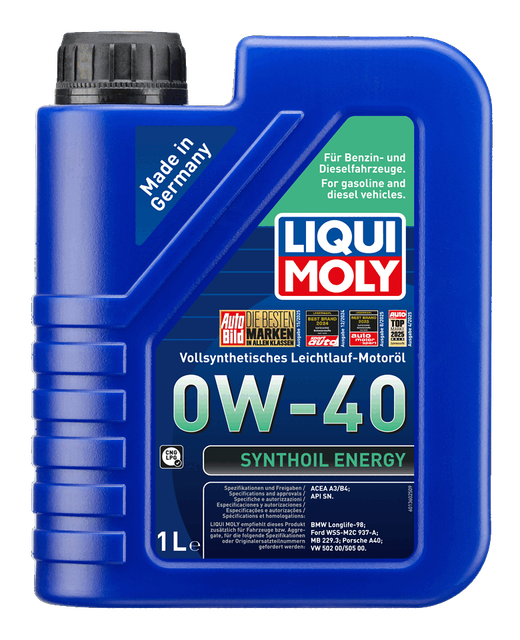 Liqui Moly Synthoil Energy 0W-40 mootoriõli