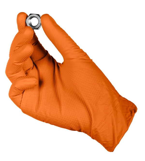 NEO Tools Nitriilkindad L GRIP, oranžid, 50 tk pakis