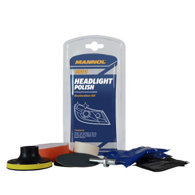 Mannol Headlight Polish esitulede poleerimiskomplekt