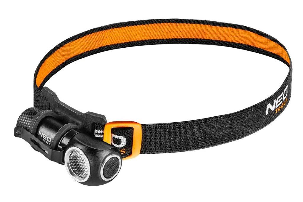 NEO Tools Aku-pealamp 600 lm, USB, magnetlaadimine, CREE XPG3 LED