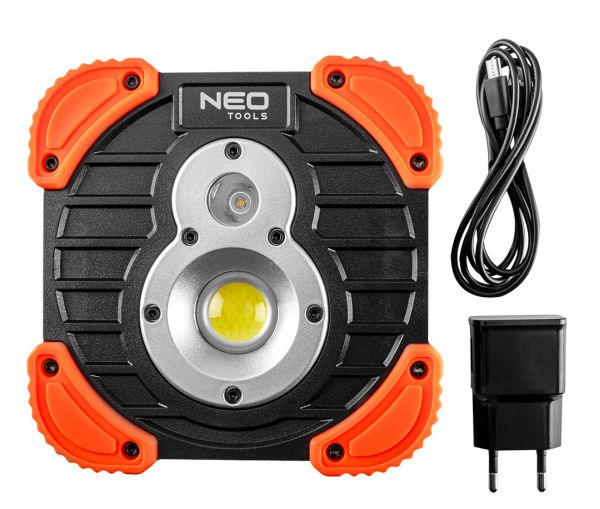 NEO Tools Aku-prožektor 750+250 lm COB