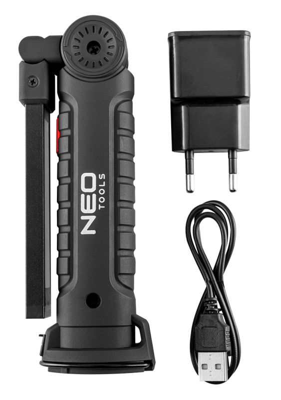 NEO Tools Aku-töökojalamp 200 lm COB ja taskulamp